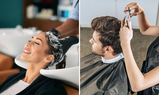 Kappersbehandeling + evt. verzorgende haar- en hoofdhuidbehandeling