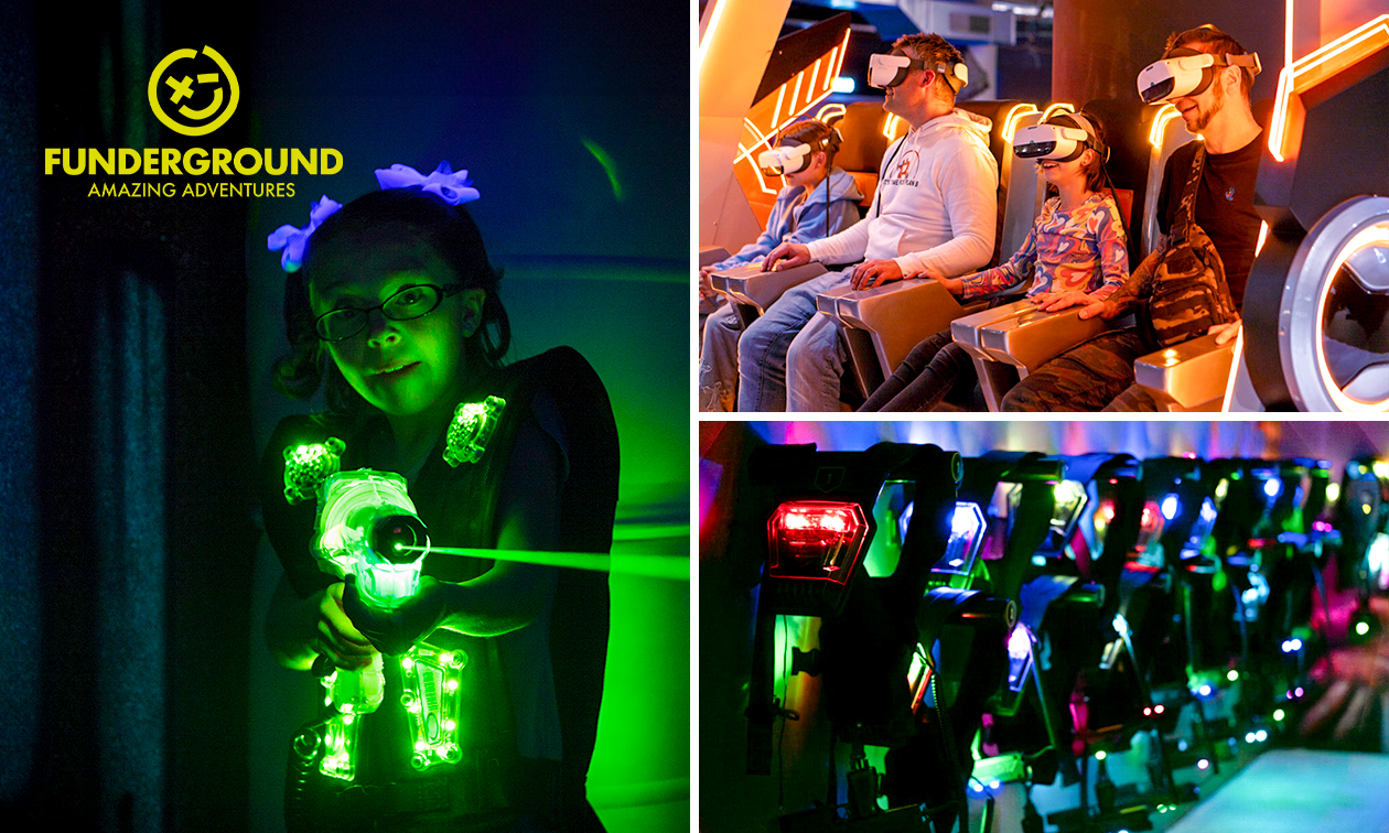 2, 3 oder 4 Runden Lasertag oder Laserplay (à 10 Min.) + 1x VR Birdly Ride