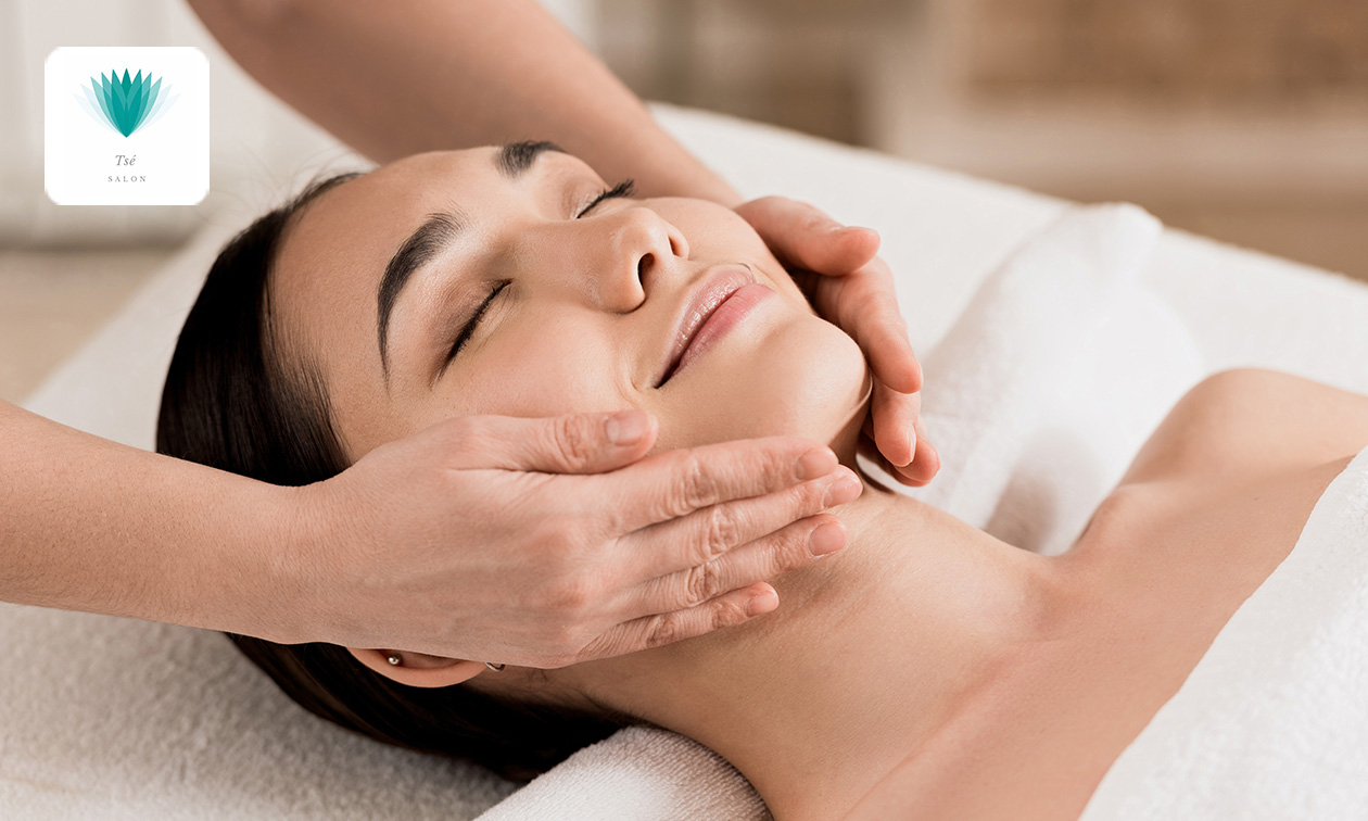 Gezichtsbehandeling + evt. guasha (40 of 75 min) of ontspanningsmassage (60 min)