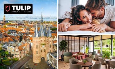 Overnachting voor 2 + ontbijt + welkomsthapjes in Zwolle