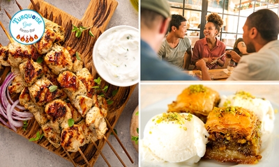 Menu en 2 ou 3 services à la carte chez Turquoise grill