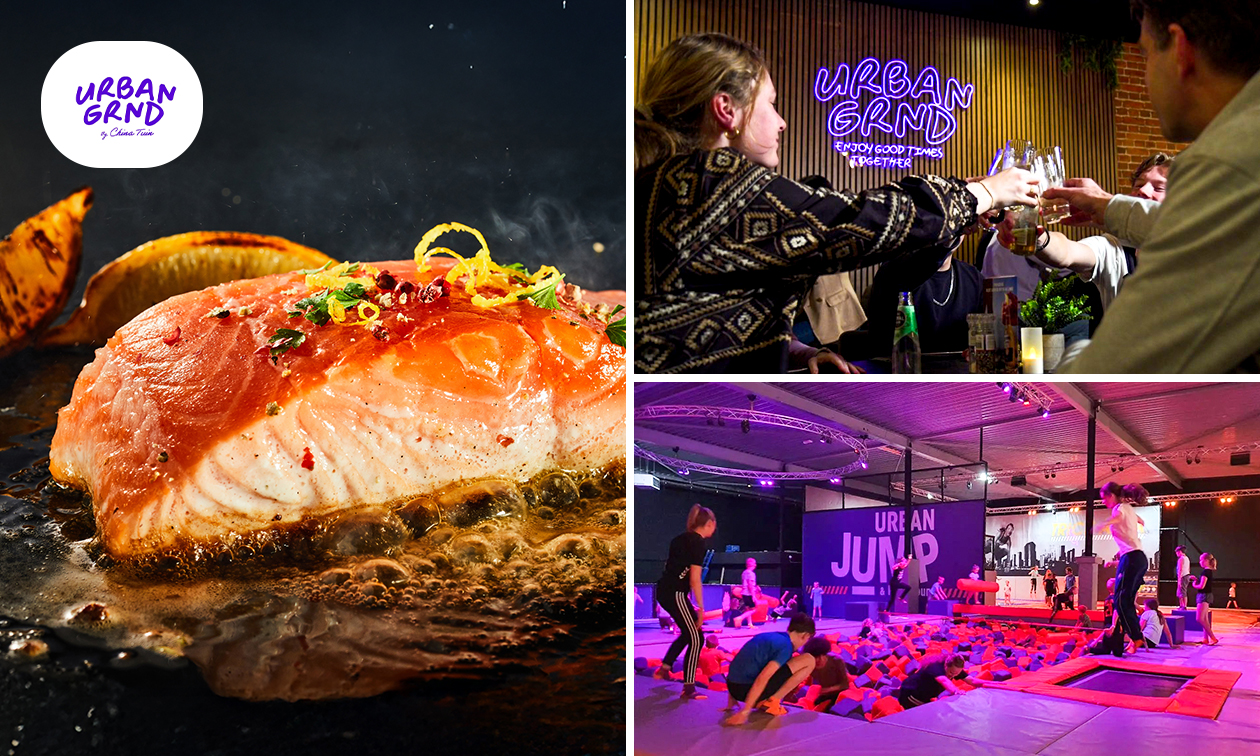 Premium 4-gangen shared dining + evt. activiteit naar keuze (30 min) bij Urban GRND