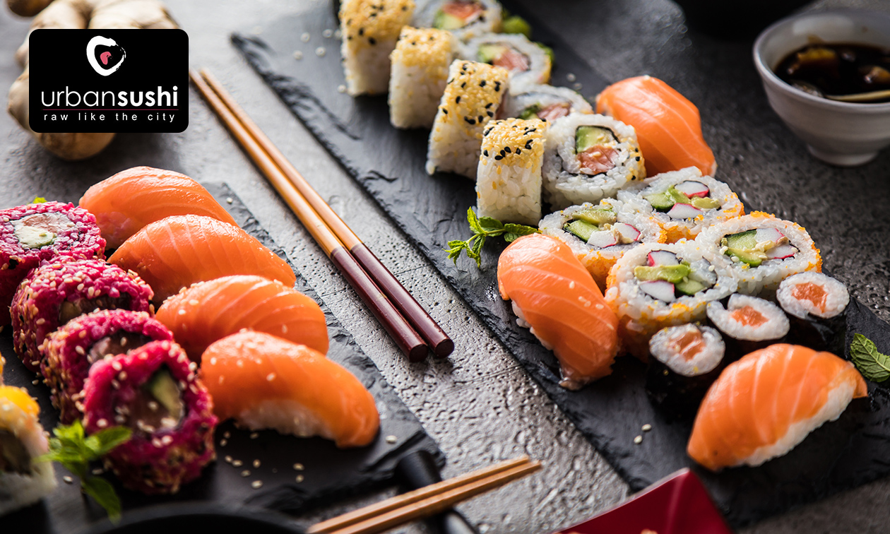 Sushibox voor afhaal (20, 34, 40 of 60 stuks)