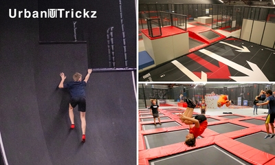Jumpen en freerunnen (1,5, 2 of 2,5 uur) + slush bij UrbanTrickz