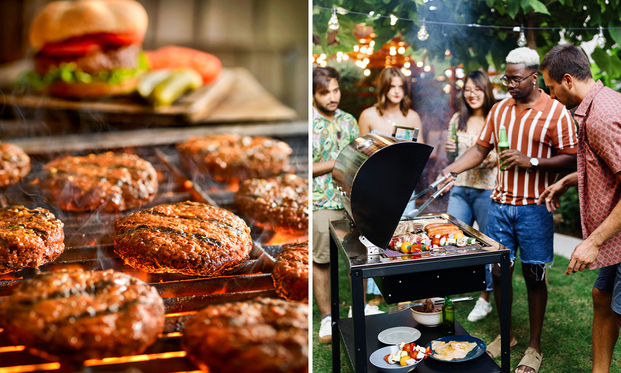 Hamburgerpakket (voor 4, 6 of 10 personen) naar keuze voor afhaal