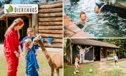Midweek of weekend weg (voor 2 tot 6 pers.) bij Dierenbos + entree dierentuin