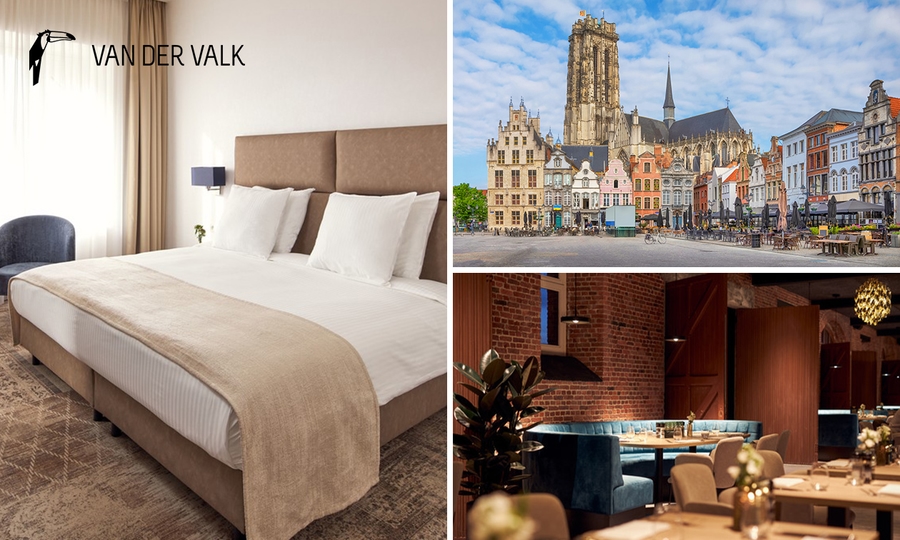 Overnachting voor 2 + ontbijt + late check-out in Mechelen