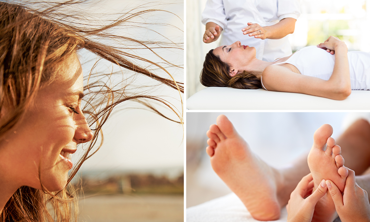 Reikiesessie (60 min), online reikicursus of energetische voetreflex (60 min)