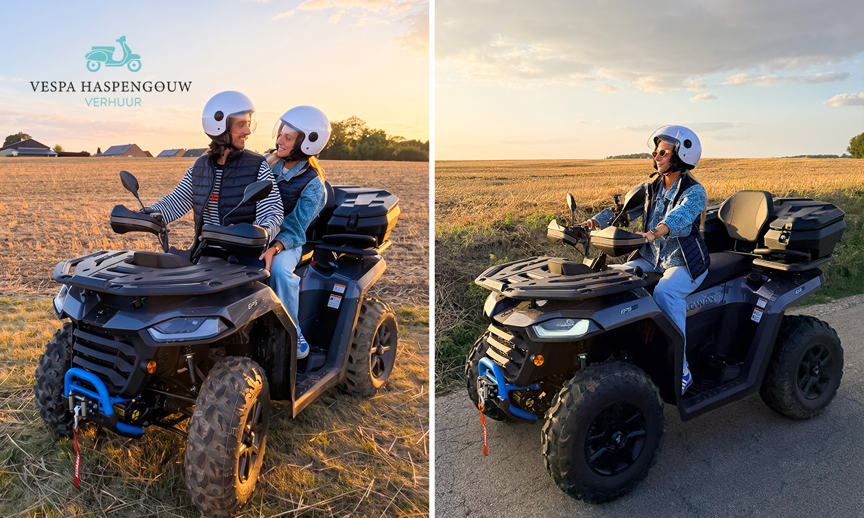 Huur quad (2, 4 of 8 uur)