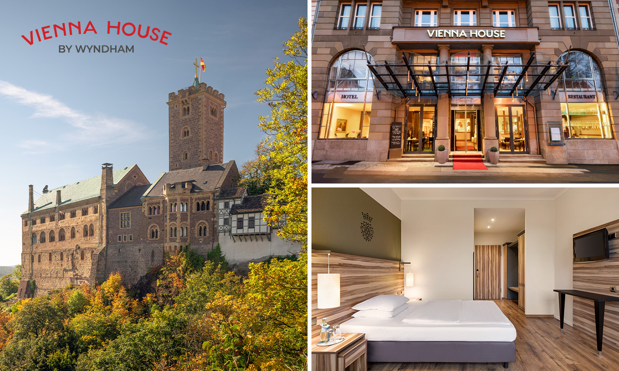 Overnachting(en) voor 2 + ontbijt in hartje Eisenach