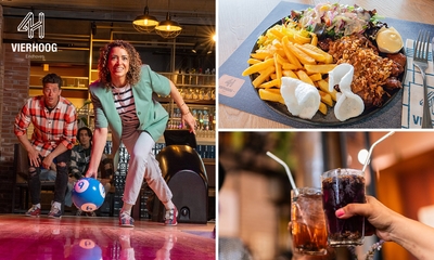 Bowlen (60 min) + satémenu of bitterballen bij Vier Hoog Eindhoven