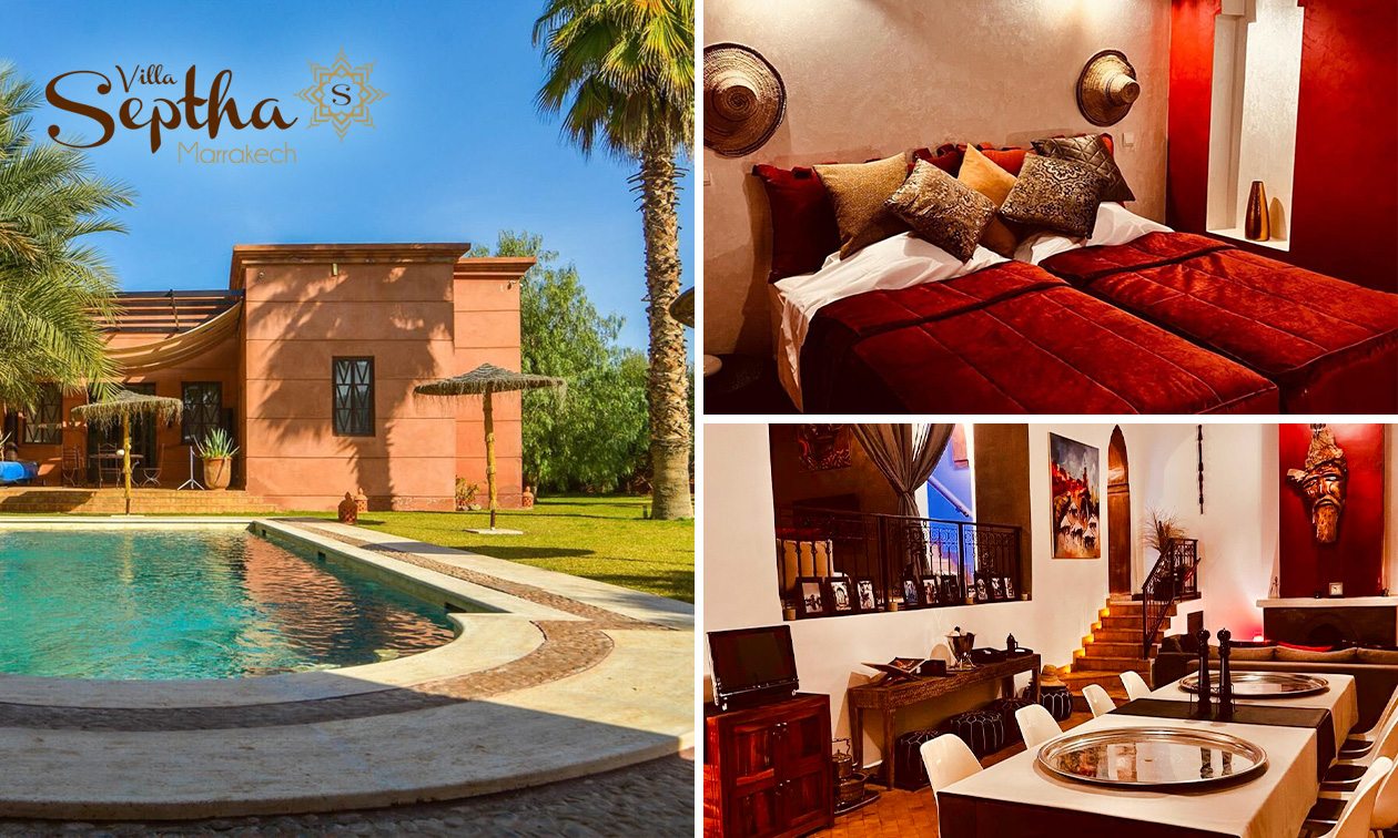 Overnachtingen voor 2-6 personen in een villa Riad in Marrakech