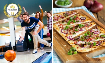 Kegeln (1 oder 2 Stunden) + 4 Flammkuchen im Westen von Köln
