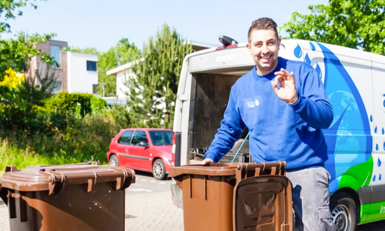 Strippenkaart voor containerreiniging aan huis