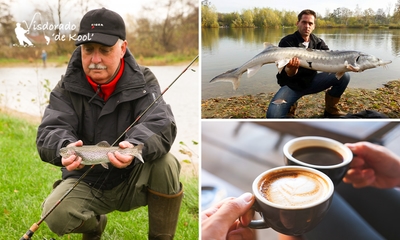 Vissen aan een visvijver (3, 4 of 4,5 uur) + materialen + koffie of thee