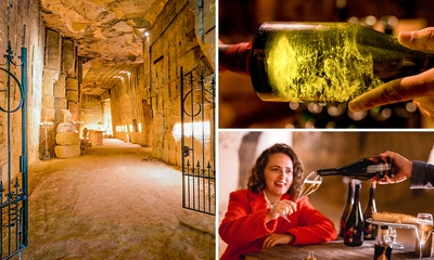 Rondleiding appelchampagne-atelier en mergelgrotten (75 min)  + workshop + evt. proeverij