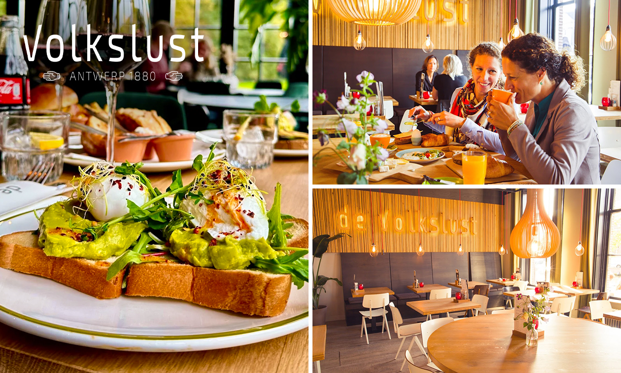 2-gangenlunch à la carte bij Volkslust in Haarlem