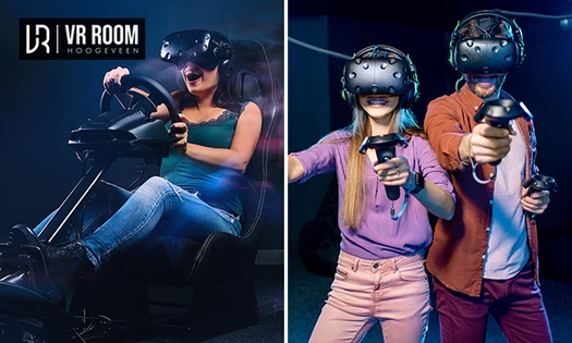 Racesimulatie of VR-game naar keuze (90 minuten)
