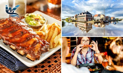 Onbeperkt spareribs of 3-gangendiner met onbeperkt spareribs