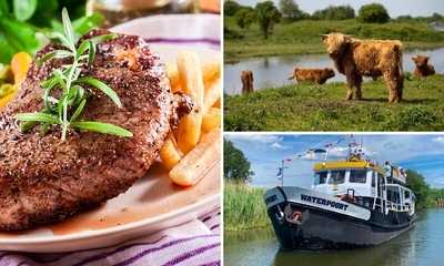 Rondvaart (2 uur) + 3-gangendiner (1 tot 4 personen)