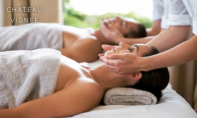 Entree wellness (2 uur) + massage of behandeling voor 2 + glas champagne in de Ardennen