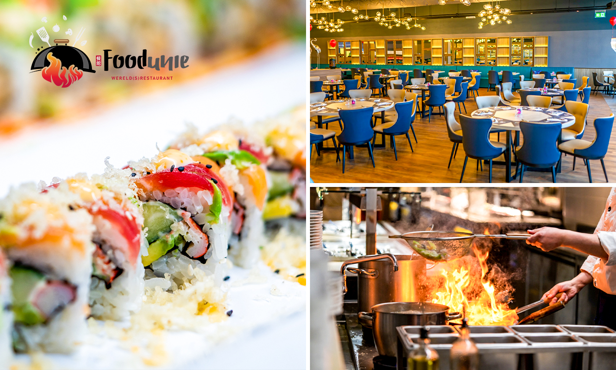 All-You-Can-Eat & Drink (3 uur) bij Wereldrestaurant Food Unie