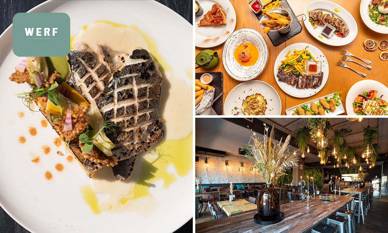 All-You-Can-Eat (2,5 uur) of 3-gangendiner van de chef bij WERF Bar & Diner