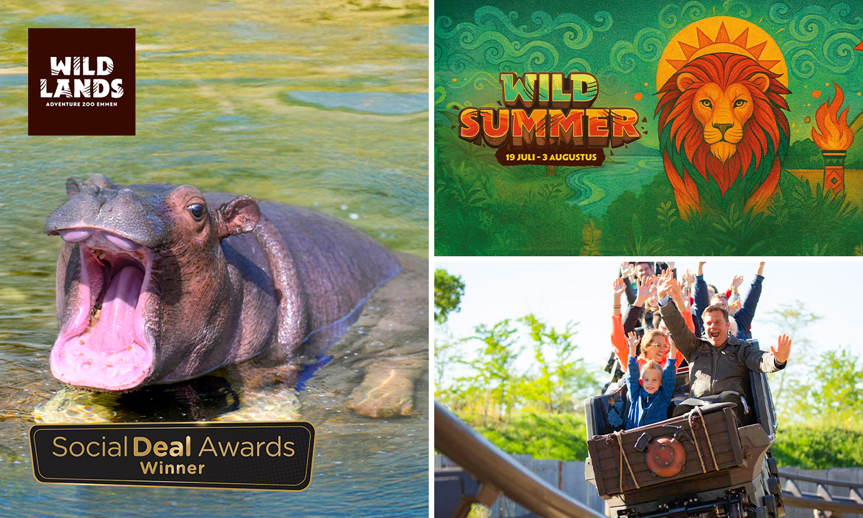 Entree WILDsummer + slushy of frozen smoothie of combiticket bij WILDLANDS Adventure Zoo