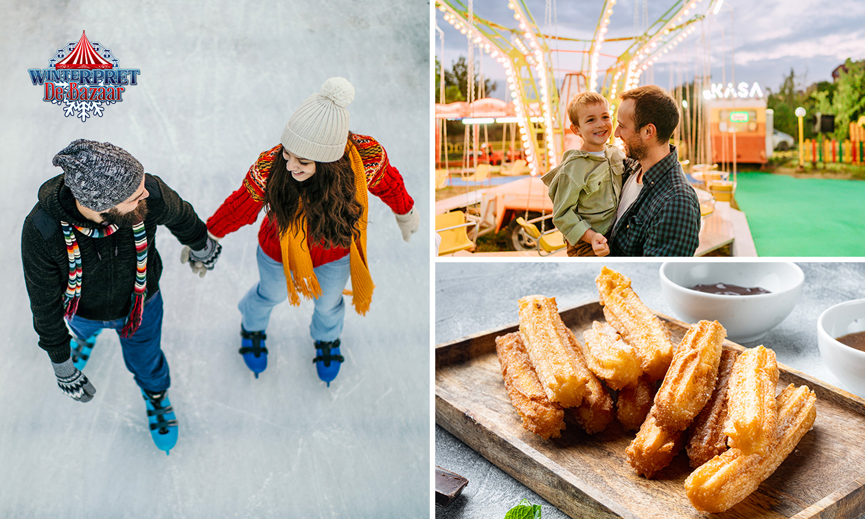 Entree incl. huur schaatsen, drankje, snack en meer