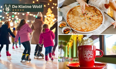 Schaatsen (60 min) + schaatshuur + warme chocolademelk + pannenkoek met 2 toppings
