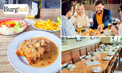 4-gangen keuzediner in Wirtshaus Burghof in Brüggen