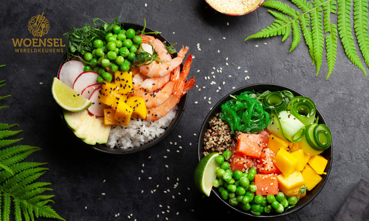 2 pokébowls bij Woensel Wereldkeukens