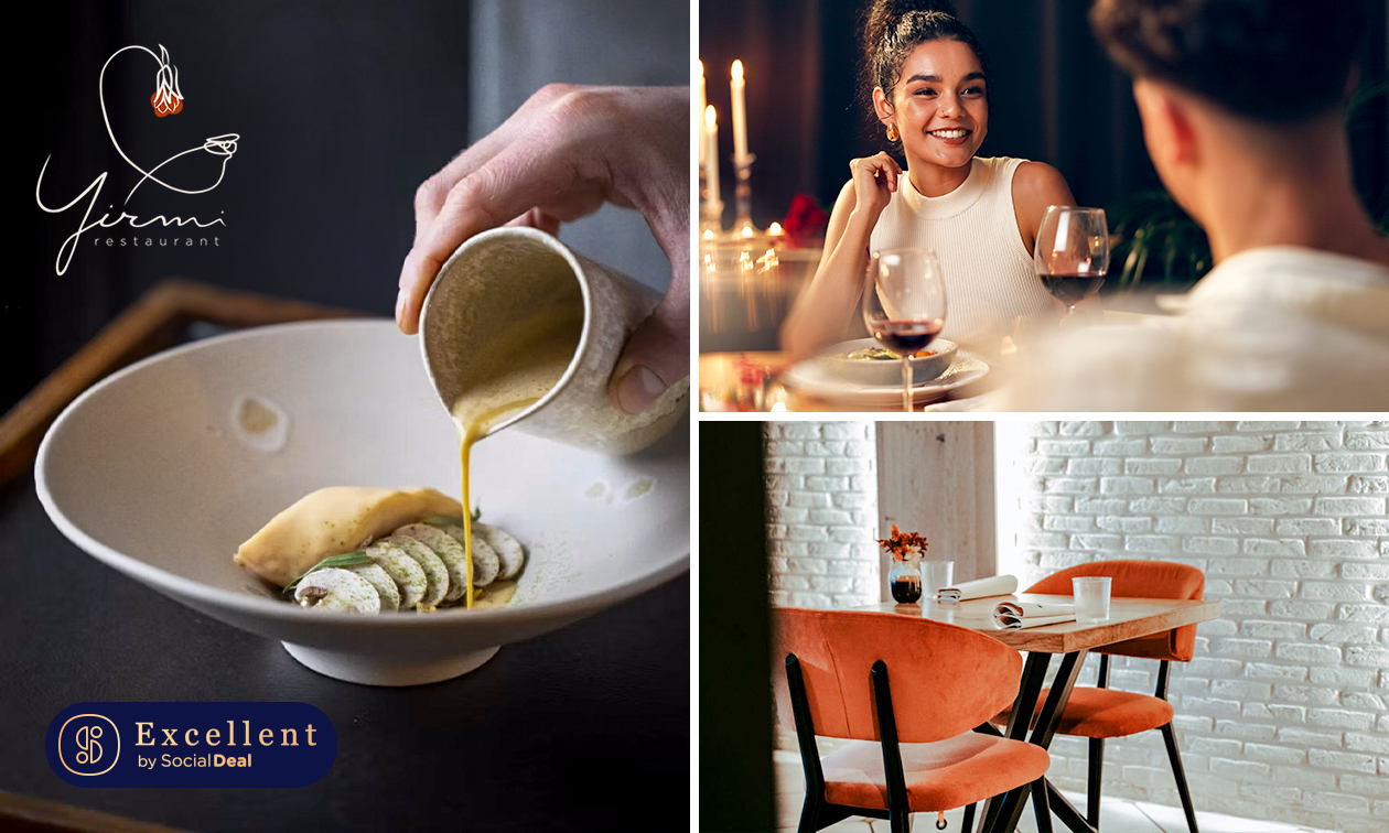 Lunch en 3 services ou menu en 4 ou 6 services + bulles découverte ou cocktail maison au Yirmi