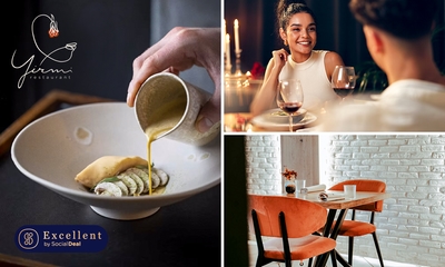 Lunch en 3 services ou menu en 4 ou 6 services + bulles découverte ou cocktail maison au Yirmi