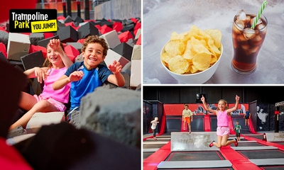 Entree (90 of 120 min) voor You Jump La Louvière + sokken + chips + drankje