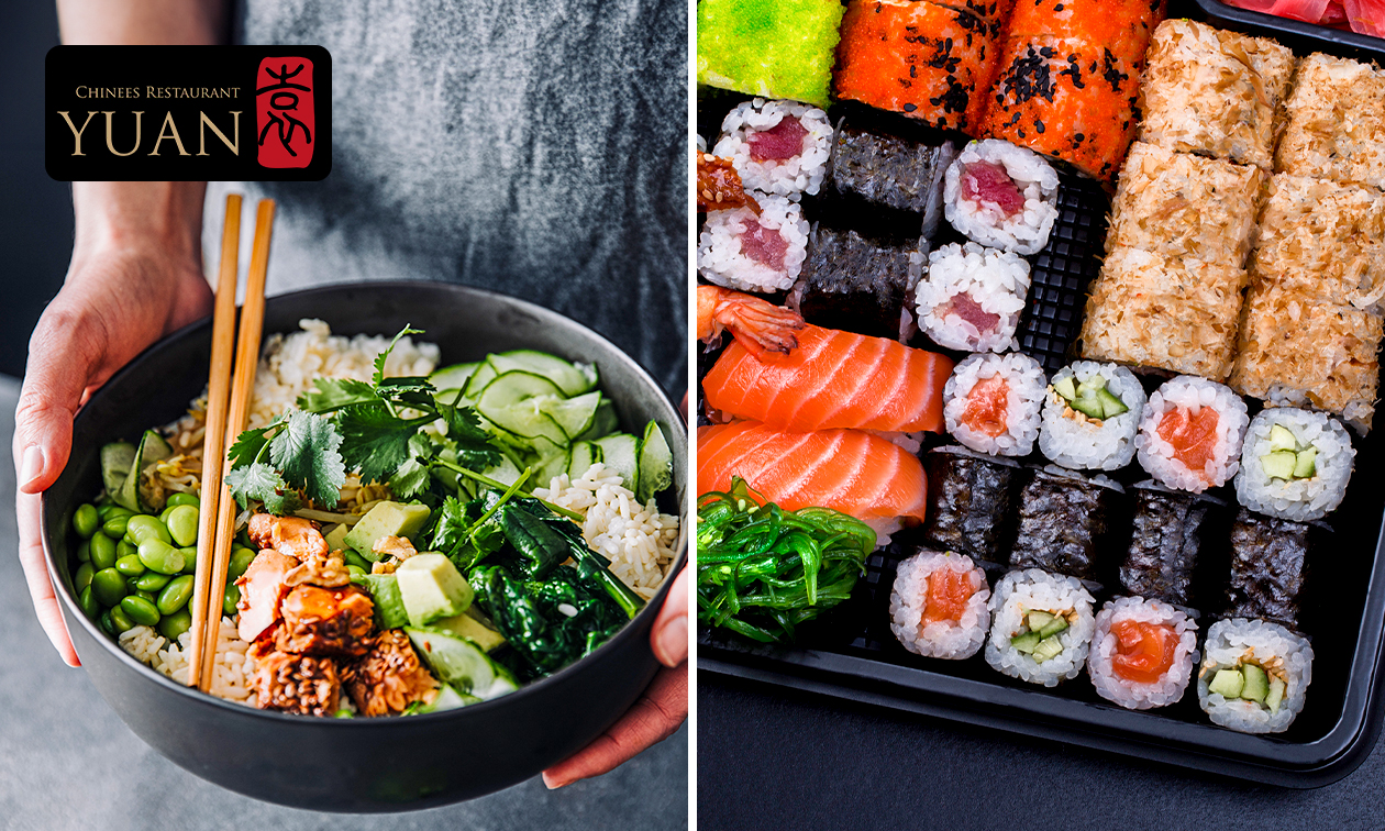 Sushibox of pokébowl naar keuze voor afhaal