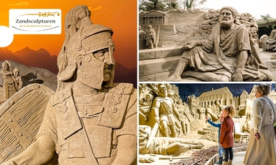 Entree voor Zandsculpturen Garderen