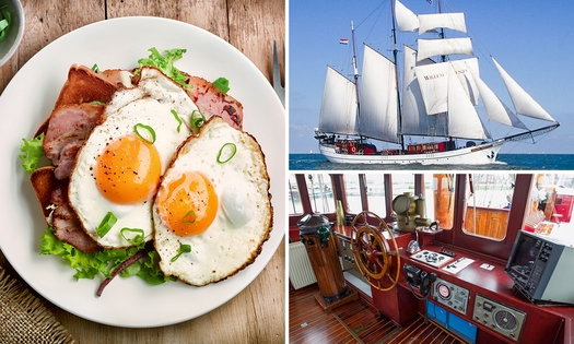 Zeiltocht op driemaster + lunch + koffie/thee + snacks