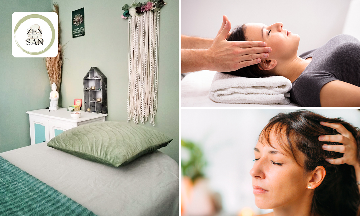 Hairplay (30 min) OF Indiase hoofdmassage (40 min) OF reiki incl. intake (60 min)