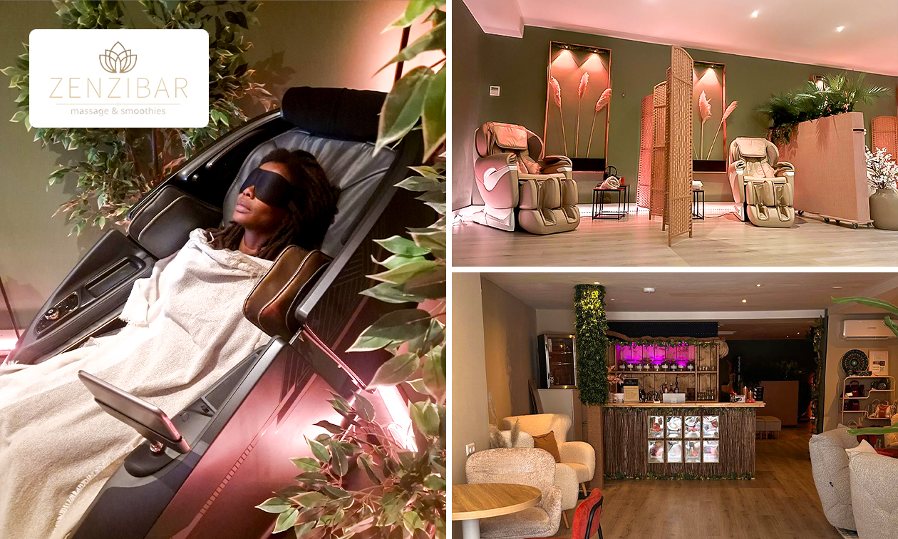 Massagestoel naar keuze (30 of 40 min) + drankje