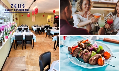 Grieks 3-gangen keuzediner bij Zeus Grieks Restaurant