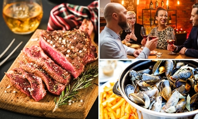 3-gangenlunch of -diner à la carte in Blankenberge