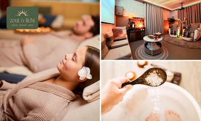 Ontspanningsmoment in zout- of privé relaxruimte (50, 60 of 120 minuten) voor 2 tot 6 personen