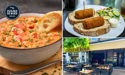 2-gangen keuzelunch bij Zusjes de Boer Assen