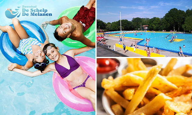 Zwemmen + friet + snack bij Zwembad De Melanen