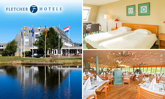 Overnachting voor 2 + evt. ontbijt en 3-gangendiner bij Fletcher Hotels
