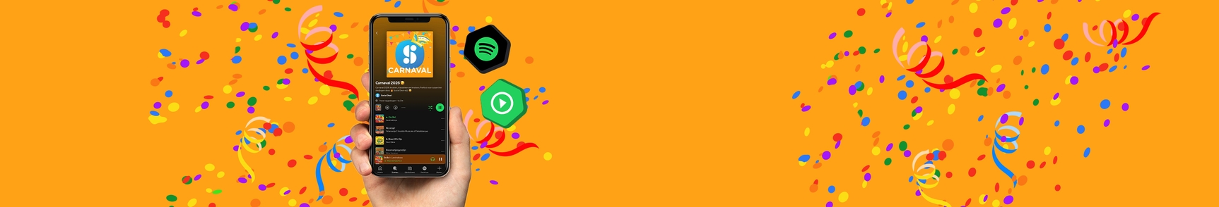 Zet je volume op standje polonaise met de Social Deal Carnaval afspeellijst!