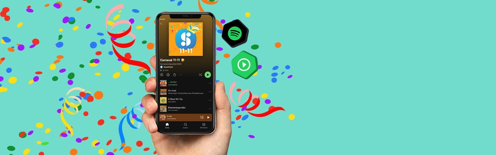 Zet je volume op standje polonaise met de Social Deal 11-11 afspeellijst!