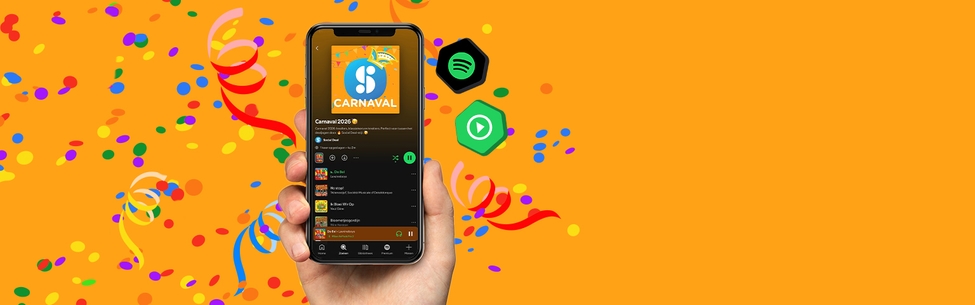 Zet je volume op standje polonaise met de Social Deal Carnaval afspeellijst!