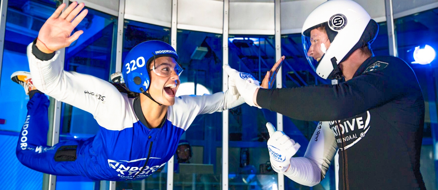 Beleef de sensatie van de vrije val bij Indoor Skydive Roosendaal